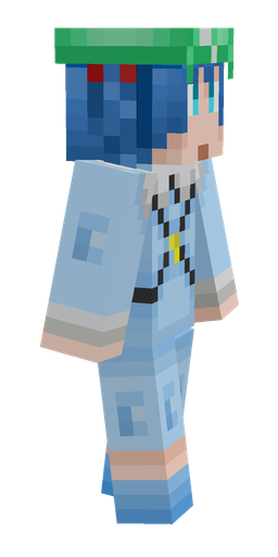 Blue skin: body, right side render