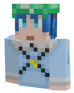 Blue skin: bust render