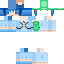 Blue skin: raw texture render