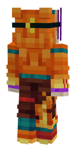 Orange skin: body, back render