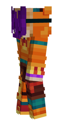 Orange skin: body, left side render