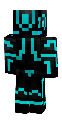 Black skin: body, back render