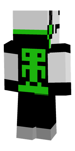 Black skin: body, back render