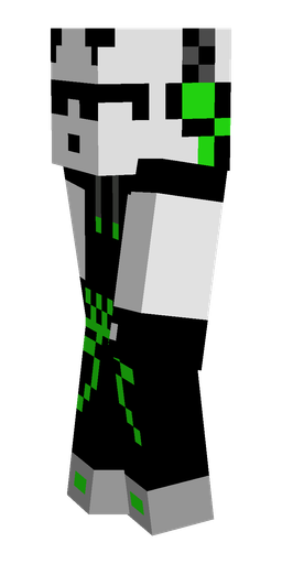 Black skin: body, left side render