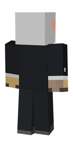 Black skin: body, back render