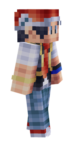 Blue skin: body, right side render