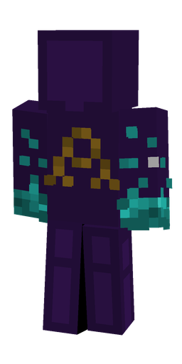 Black skin: body, back render