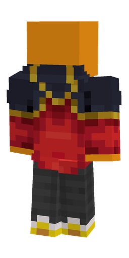 Black skin: body, back render