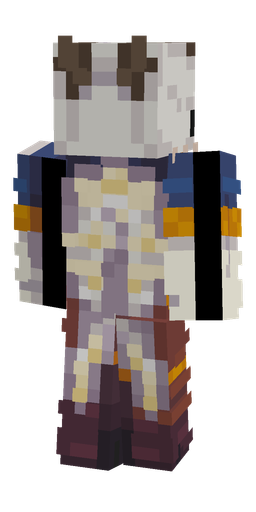 Blue skin: body, back render