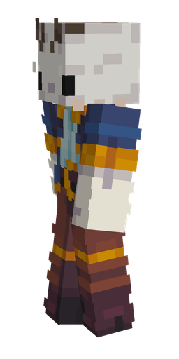 Blue skin: body, left side render
