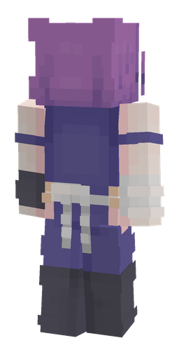 Blue skin: body, back render