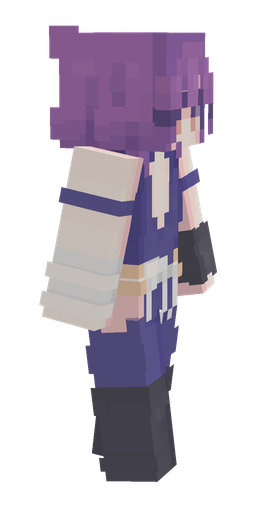 Blue skin: body, right side render