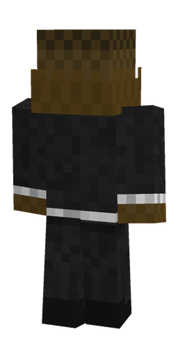 Black skin: body, back render