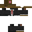 Black skin: raw texture render