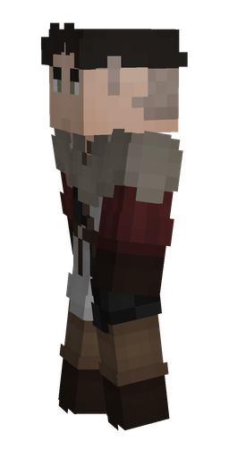 Black skin: body, left side render