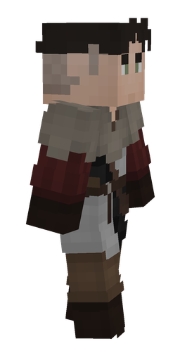 Black skin: body, right side render