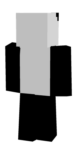 Black skin: body, back render