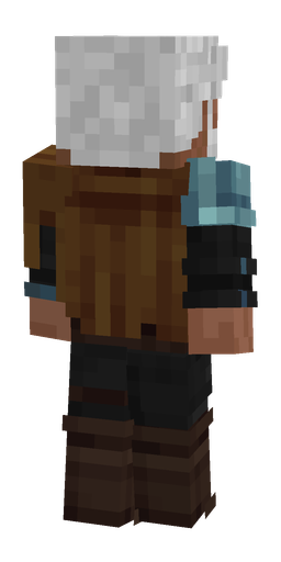 Black skin: body, back render