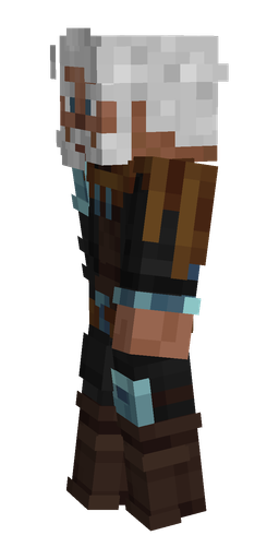 Black skin: body, left side render