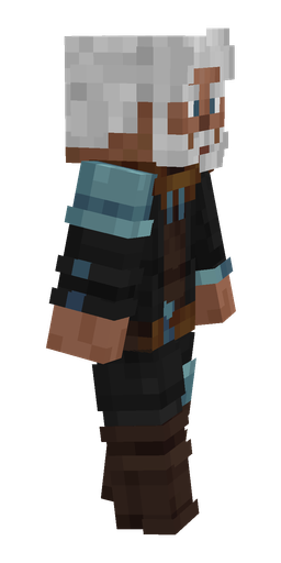 Black skin: body, right side render