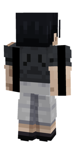 Black skin: body, back render