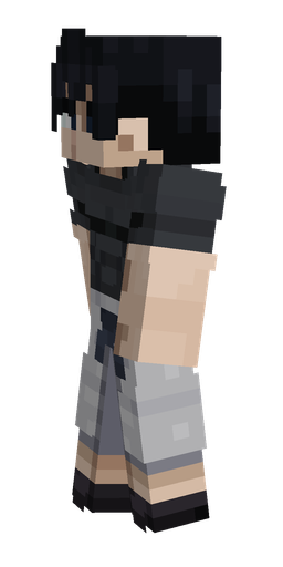 Black skin: body, left side render