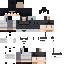 Black skin: raw texture render