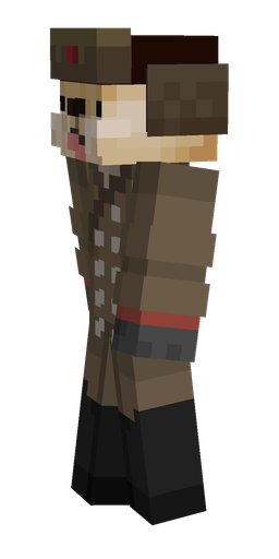 Black skin: body, left side render