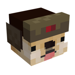 Black skin: head render