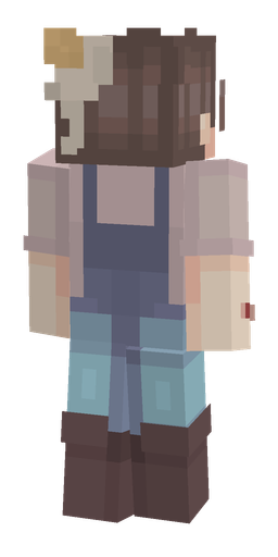 Gray skin: body, back render