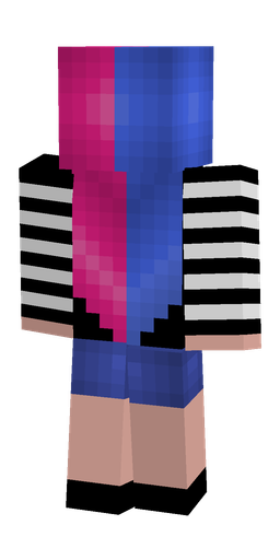 Black skin: body, back render