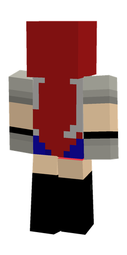 Black skin: body, back render