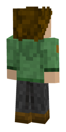 Black skin: body, back render