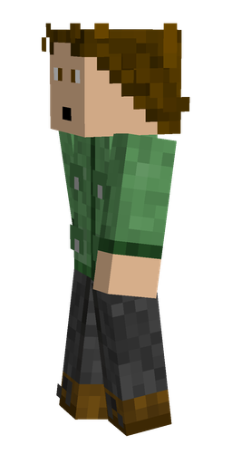 Black skin: body, left side render