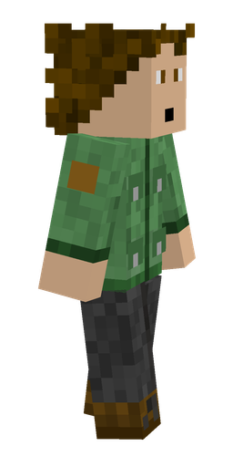 Black skin: body, right side render