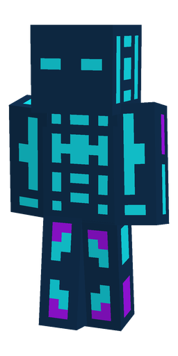 Blue skin: body, front render