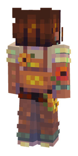 Orange skin: body, back render