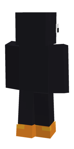 Black skin: body, back render