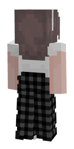 Black skin: body, back render
