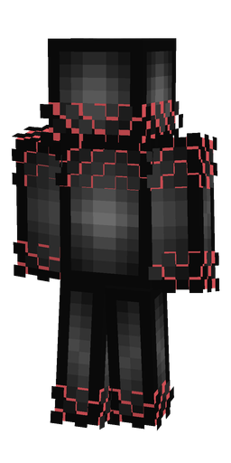 Black skin: body, back render