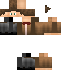 Black skin: raw texture render
