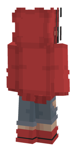 Black skin: body, back render