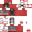 Black skin: raw texture render