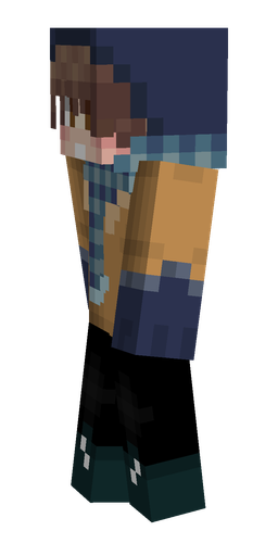 Black skin: body, left side render
