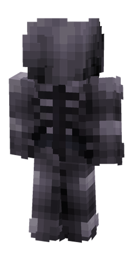 Black skin: body, back render