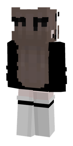 Black skin: body, back render