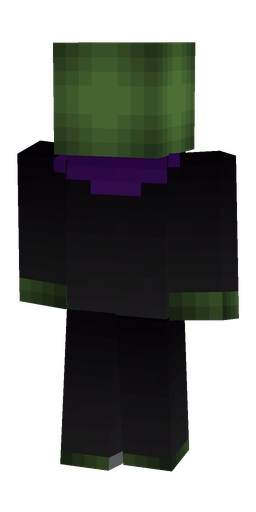 Black skin: body, back render