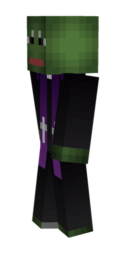 Black skin: body, left side render