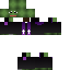 Black skin: raw texture render