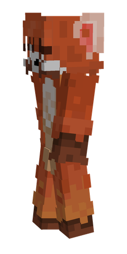Brown skin: body, left side render